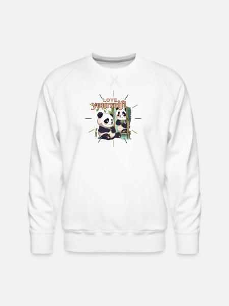 Mirror of Self-Love - Men's Premium Sweatshirt - white