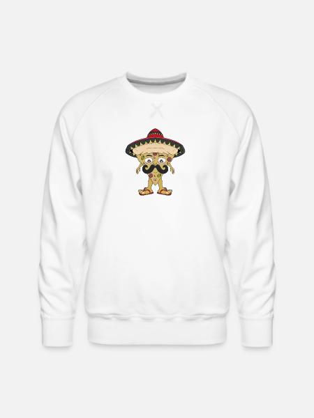 Mexican pizza - Men's Premium Sweatshirt - white