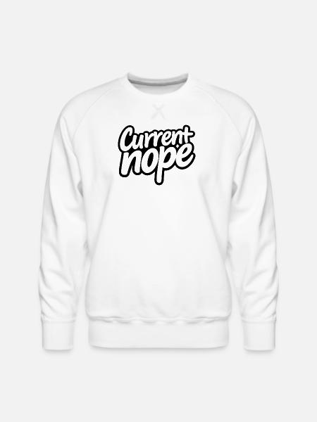 Noir Script Hype - Men's Premium Sweatshirt - white