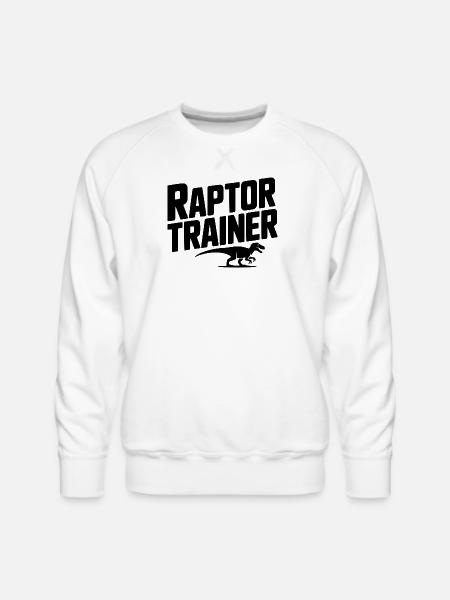 Raptor Trainer - Men's Premium Sweatshirt - white