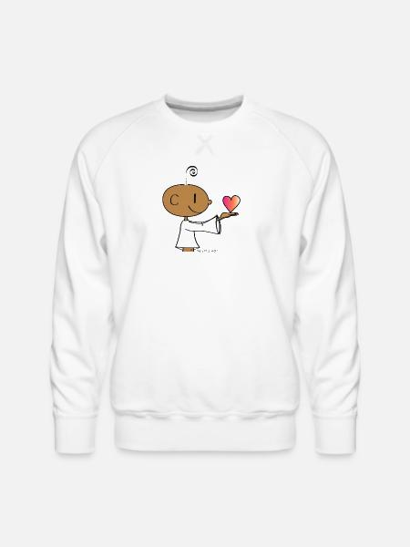 The little Yogi - Men's Premium Sweatshirt - white