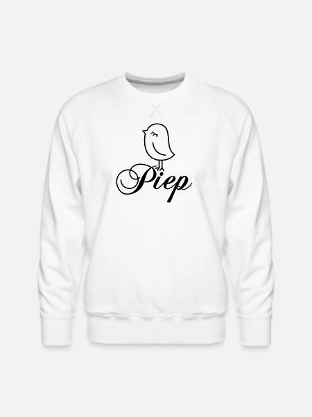 Sparrow “Piep” - Men's Premium Sweatshirt - white