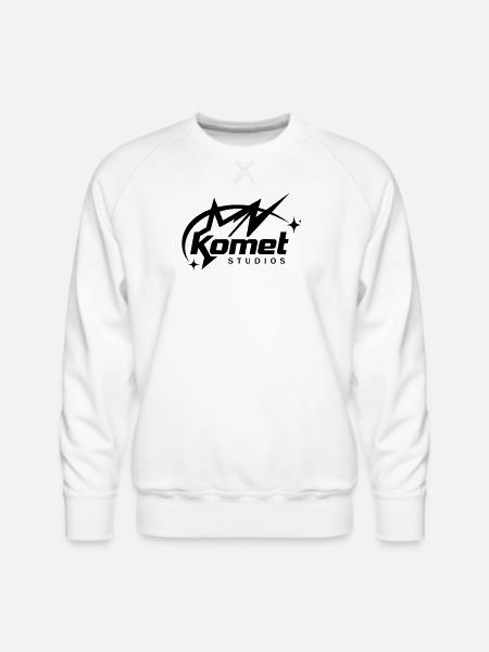 Komet Studios Star Logo - Men's Premium Sweatshirt - white
