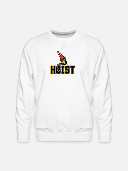 Hoist Cone Lounge Art - Men's Premium Sweatshirt - white