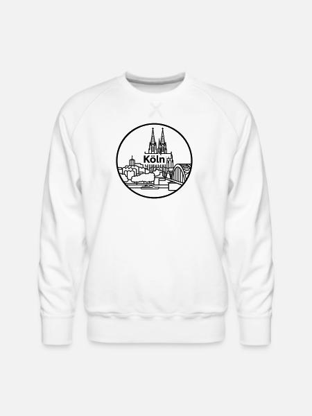cologne germany - Men's Premium Sweatshirt - white