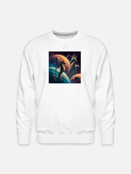 Space Herd - Men's Premium Sweatshirt - white