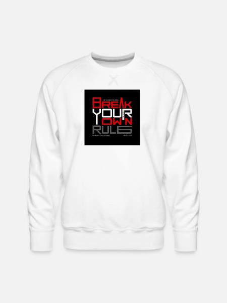 Break_the_limits-_Explosive_Action_Motivatt - Men's Premium Sweatshirt - white