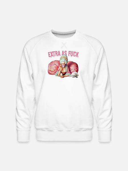 Rococo Bubblegum Queen - Men's Premium Sweatshirt - white