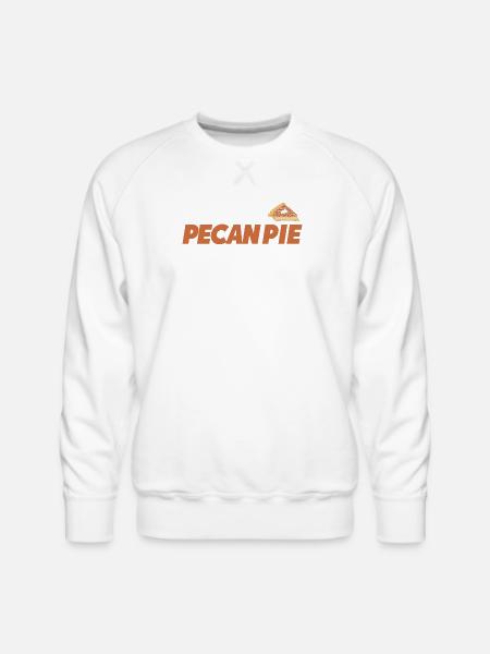 Pie Day Baking Pecan Pie - Men's Premium Sweatshirt - white