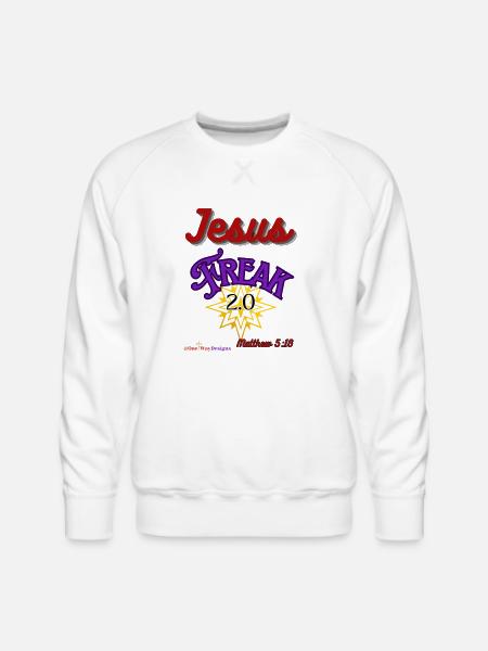 Jesus Freak 2 0 - Men's Premium Sweatshirt - white