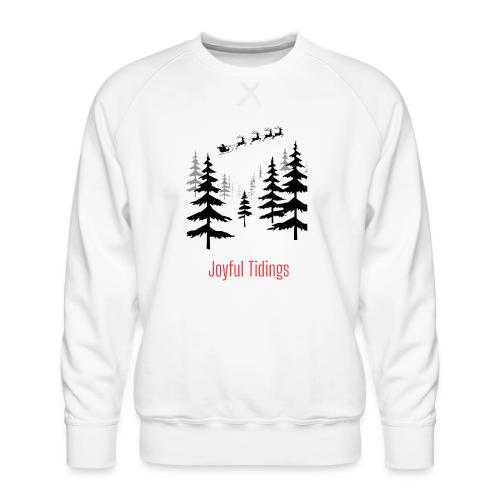 Joyful Tidings Christmas T-Shirt - Men's Premium Sweatshirt