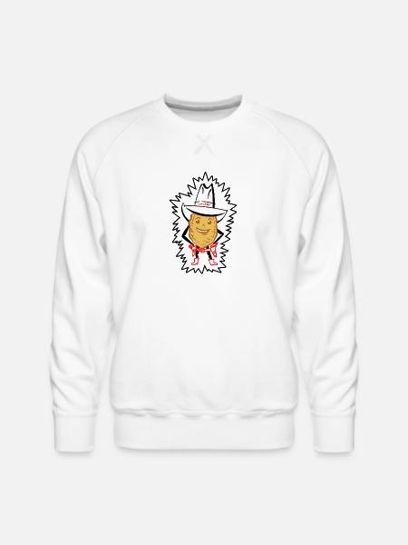 Slim Chipley - Men's Premium Sweatshirt - white