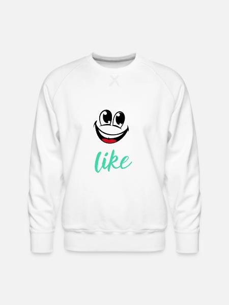 Speak Happiness - Men's Premium Sweatshirt - white