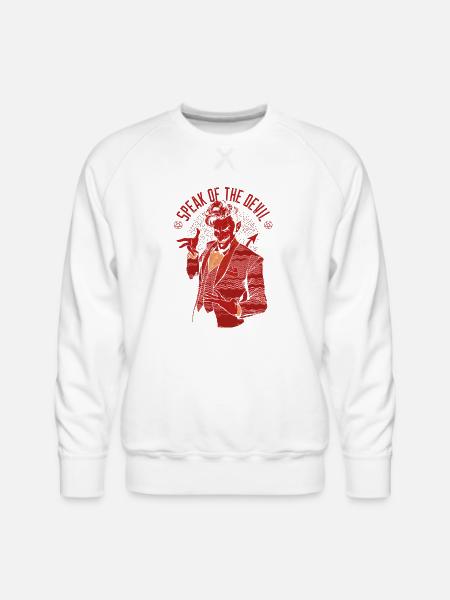 Speak Of The Devil - Men's Premium Sweatshirt - white