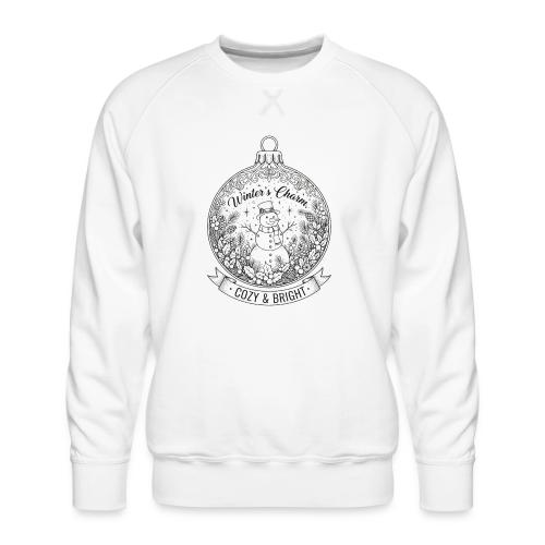 Festive Snowman T-Shirt - Men's Premium Sweatshirt