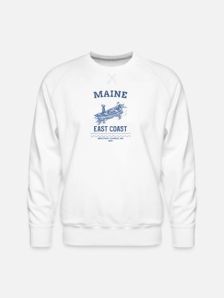 east_coast_boothbay - Men's Premium Sweatshirt - white