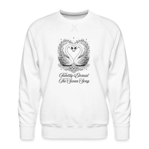 Poetic Swan T-Shirt - Men's Premium Sweatshirt