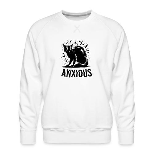 Anxious Cat - Men's Premium Sweatshirt