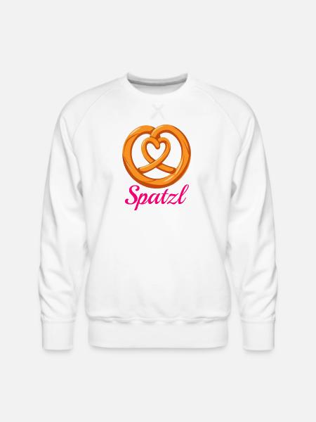pretzel spatzl - Men's Premium Sweatshirt - white