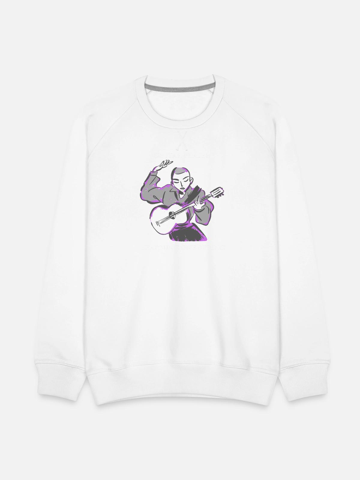 Learning_One_String - Men's Premium Sweatshirt - white - Front