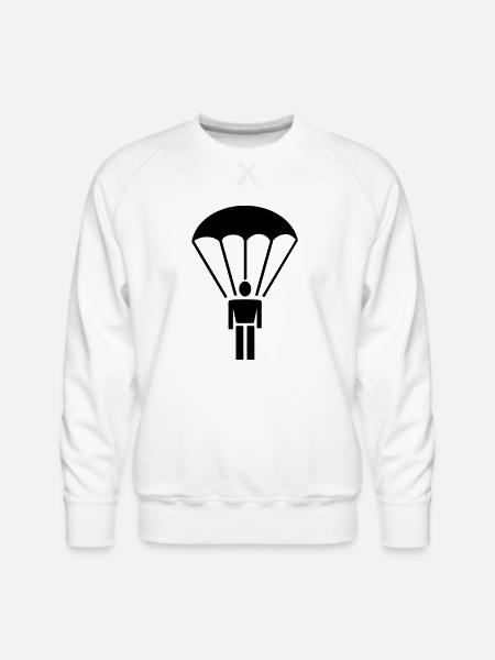 parachute - Men's Premium Sweatshirt - white