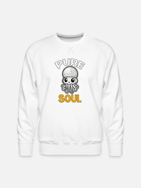 PURE SOUL TSHIRT SHIRT - Men's Premium Sweatshirt - white