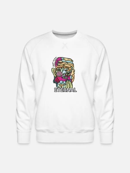 ETERNAL SIDE - Men's Premium Sweatshirt - white