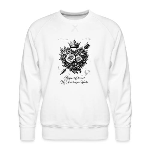 Royal Heart T-Shirt, Mug, & Leggings - Men's Premium Sweatshirt