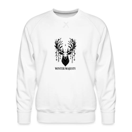 Majestic Reindeer T-Shirt, Poster, & Mug - Men's Premium Sweatshirt