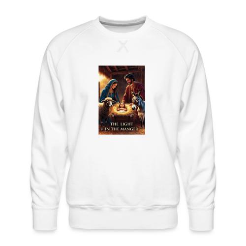 Nativity Manger T-Shirt - Men's Premium Sweatshirt