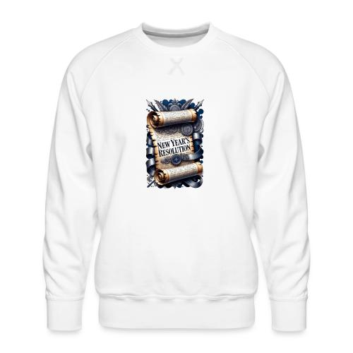 New Year's Resolution T-Shirt - Men's Premium Sweatshirt