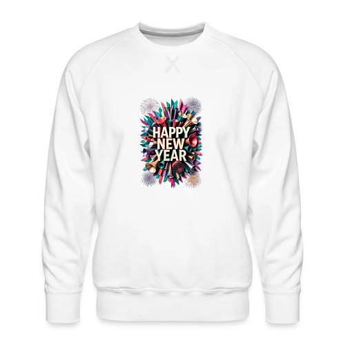 New Year's Party Horn T-Shirt - Men's Premium Sweatshirt