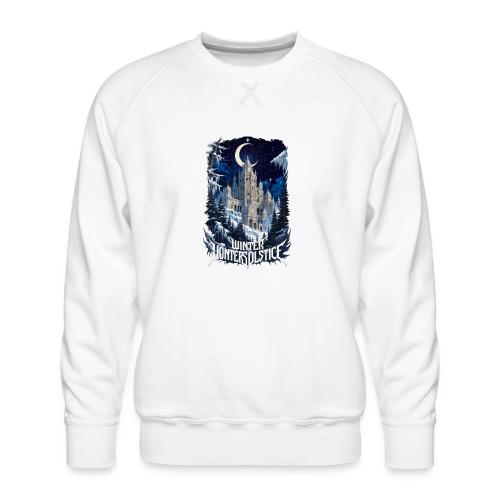 Celestial Winter Temple T-Shirt - Men's Premium Sweatshirt
