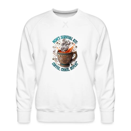 Mom's Survival Kit Tee | Coffee Chaos - Men's Premium Sweatshirt