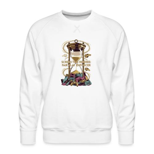 Screen Time Referee T Shirt, Fair Play Enforcer - Men's Premium Sweatshirt