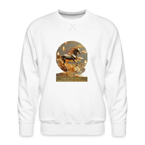 Year of the Horse Abundance T Shirt, Lunar NY Gift - Men's Premium Sweatshirt