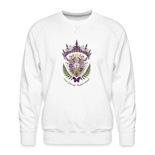 Spring Meadow Crown Tee, Cottagecore Renewal Gift - Men's Premium Sweatshirt