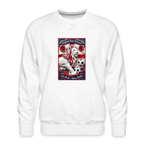 England Lion Soccer T Shirt, Football Pride Gift - Men's Premium Sweatshirt
