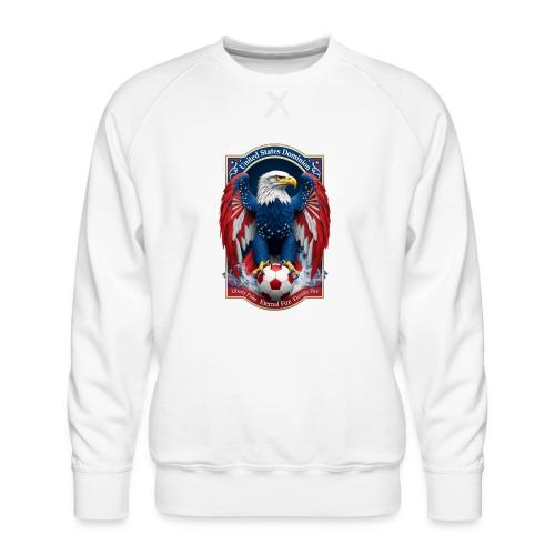 USA Eagle Emblem T Shirt, USA Soccer Pride Gift - Men's Premium Sweatshirt