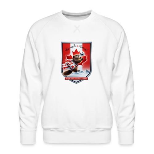 Canada Beaver Ascent T-Shirt, Canadian Pride Gift - Men's Premium Sweatshirt