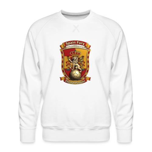 Spain Lion Fury T-Shirt, Spanish Crest Gift - Men's Premium Sweatshirt