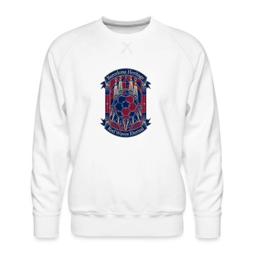 Barcelona Red Heritage T Shirt, Barsa fan Gift - Men's Premium Sweatshirt