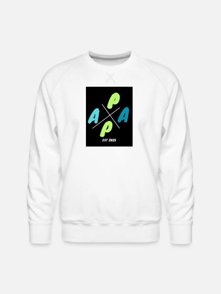 APPA Cross Logo EST 2025 - Men's Premium Sweatshirt - white