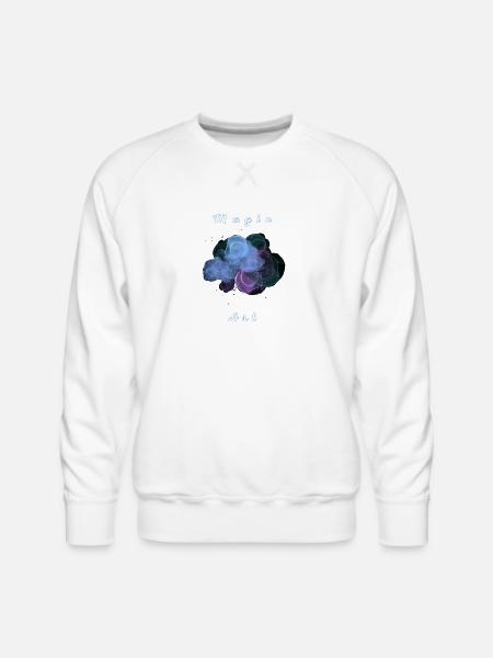 Nebula Smoke Magic - Men's Premium Sweatshirt - white