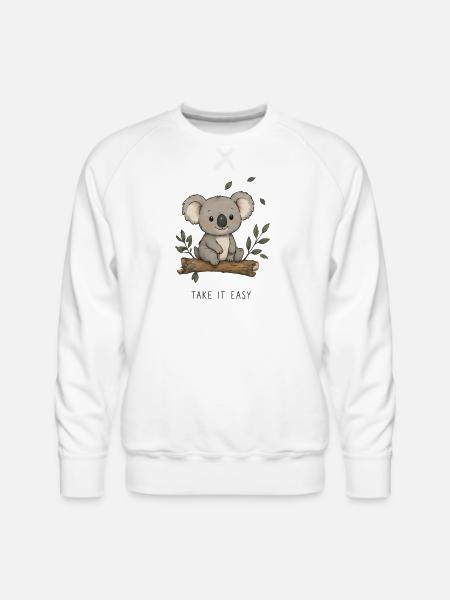 Take it easy - Men's Premium Sweatshirt - white