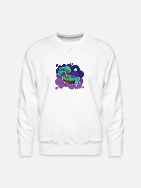 Floating Island - Men's Premium Sweatshirt - white