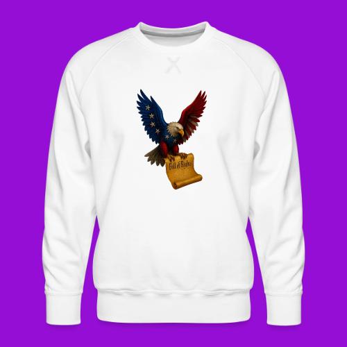 Bill of Rights Bald Eagle - Men's Premium Sweatshirt