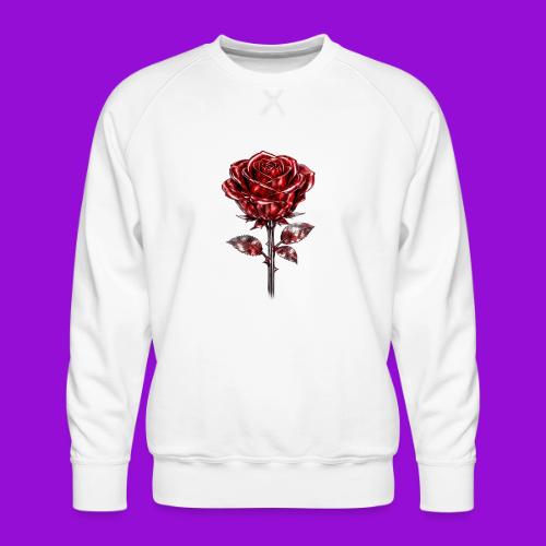 2 Set - Silver and Gold Roses - Men's Premium Sweatshirt