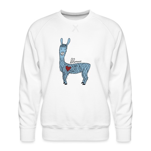 Cute llama - Men's Premium Sweatshirt