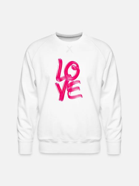 Love - Men's Premium Sweatshirt - white